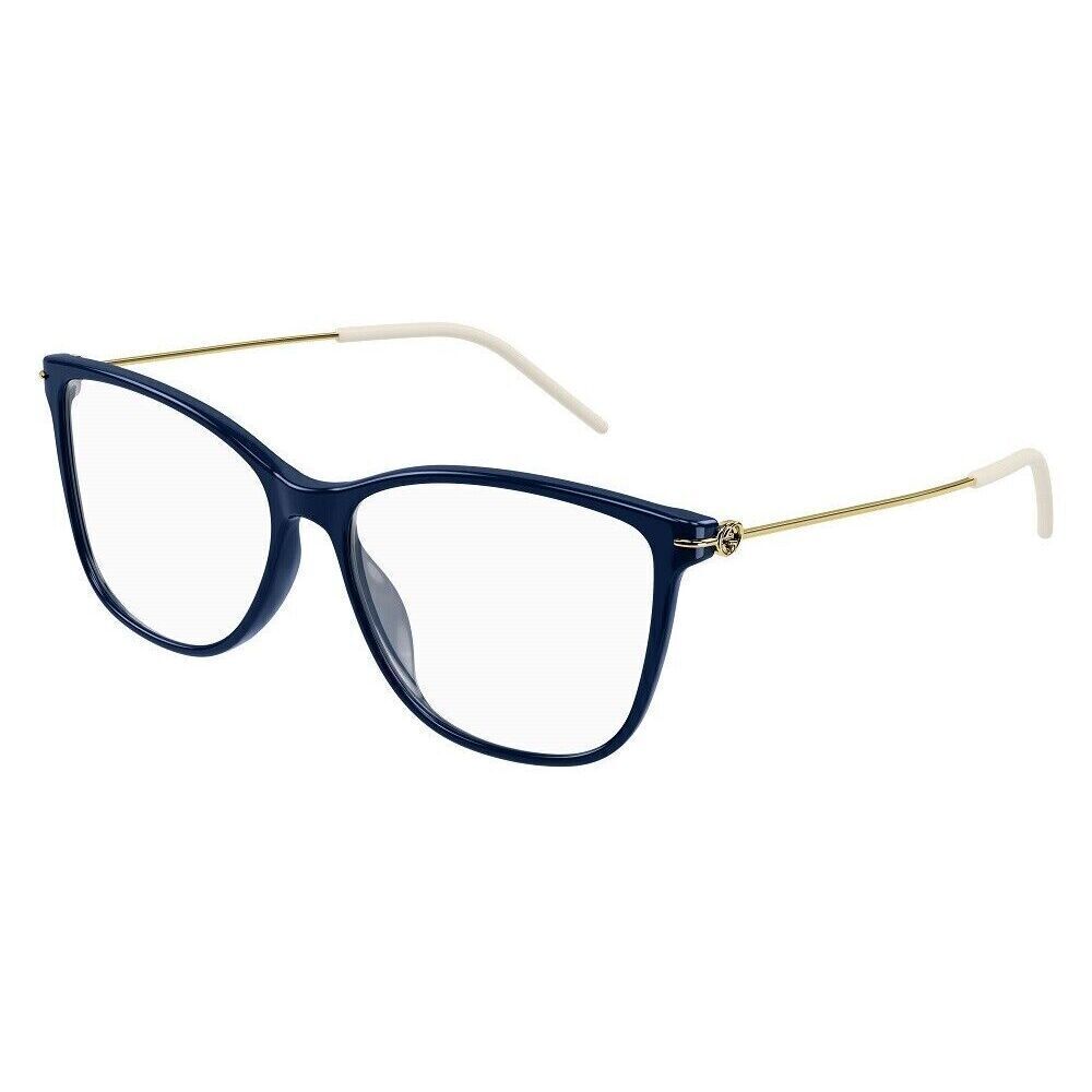 Gucci GG1272O Eyeglasses Blue Gold Plastico Cat-Eye